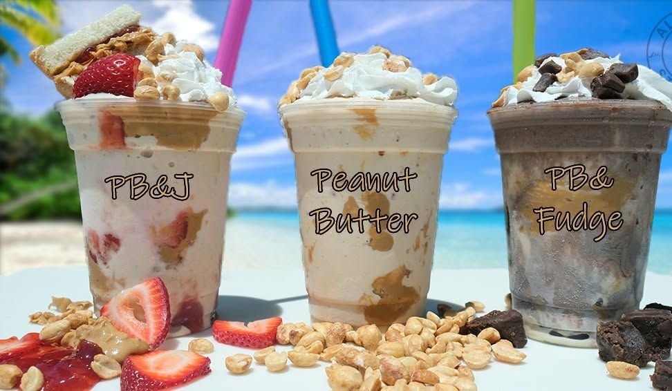PB&J, Peanut Butter and PB & Fudge milkshakes